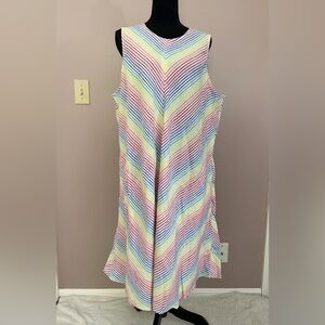 NWT Lands' End Multicolor Striped dress